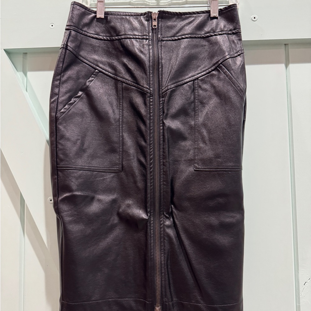 Lulu's Brown Pencil Skirt Knee-Length Work